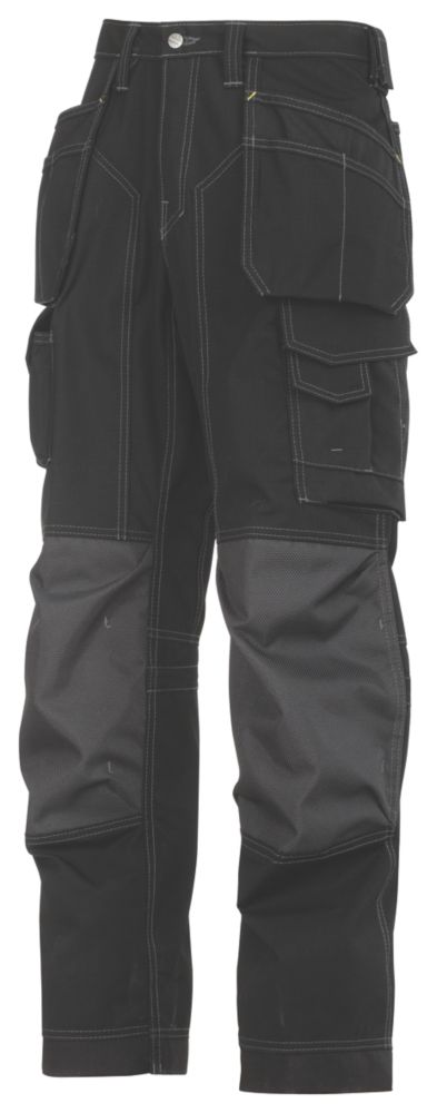 Snickers 3223 Floorlayer Trousers Grey / Black 33