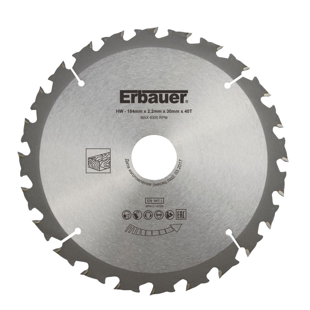 Erbauer TCT Saw Blade 184 x 30mm 40T Reviews