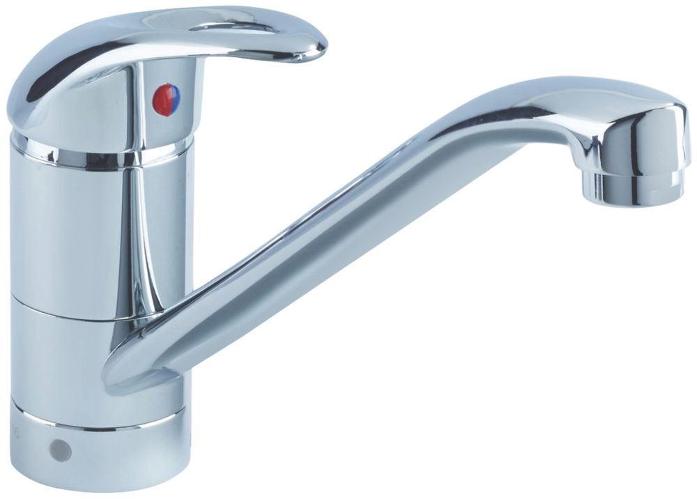 Dual Lever Mono Mixer Kitchen Tap Chrome Kitchen Mixer Taps Screwfix Com