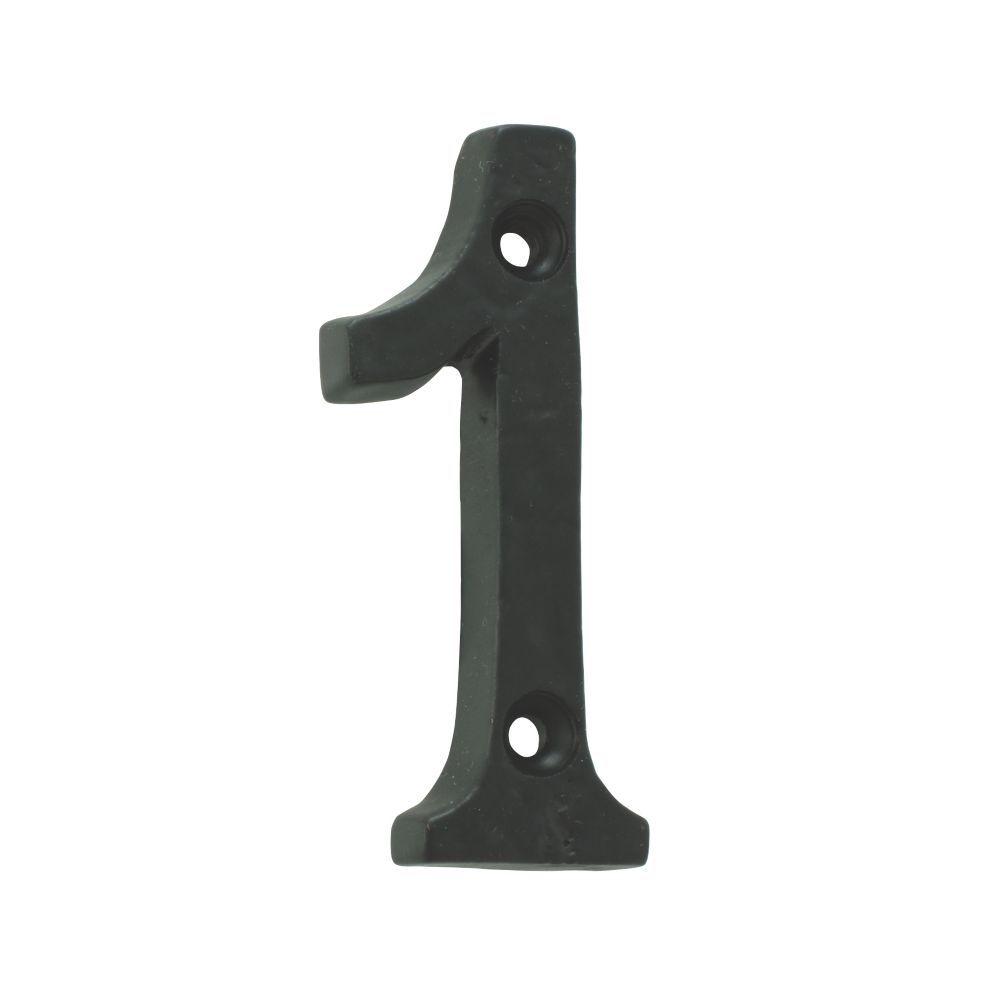 Carlisle Brass Ludlow Door Numeral 1 Antique Black 78mm Reviews