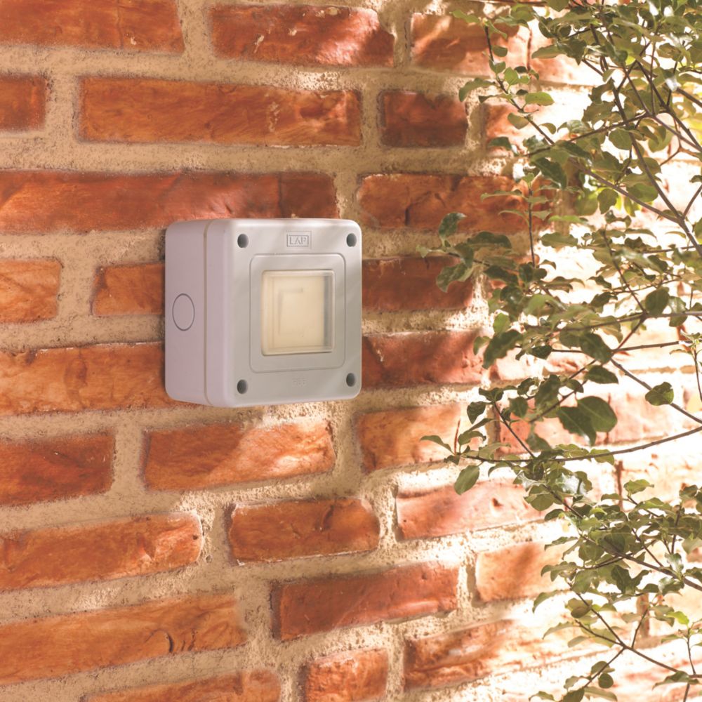 LAP IP66 10AX 1-Gang 2-Way Weatherproof Outdoor Switch