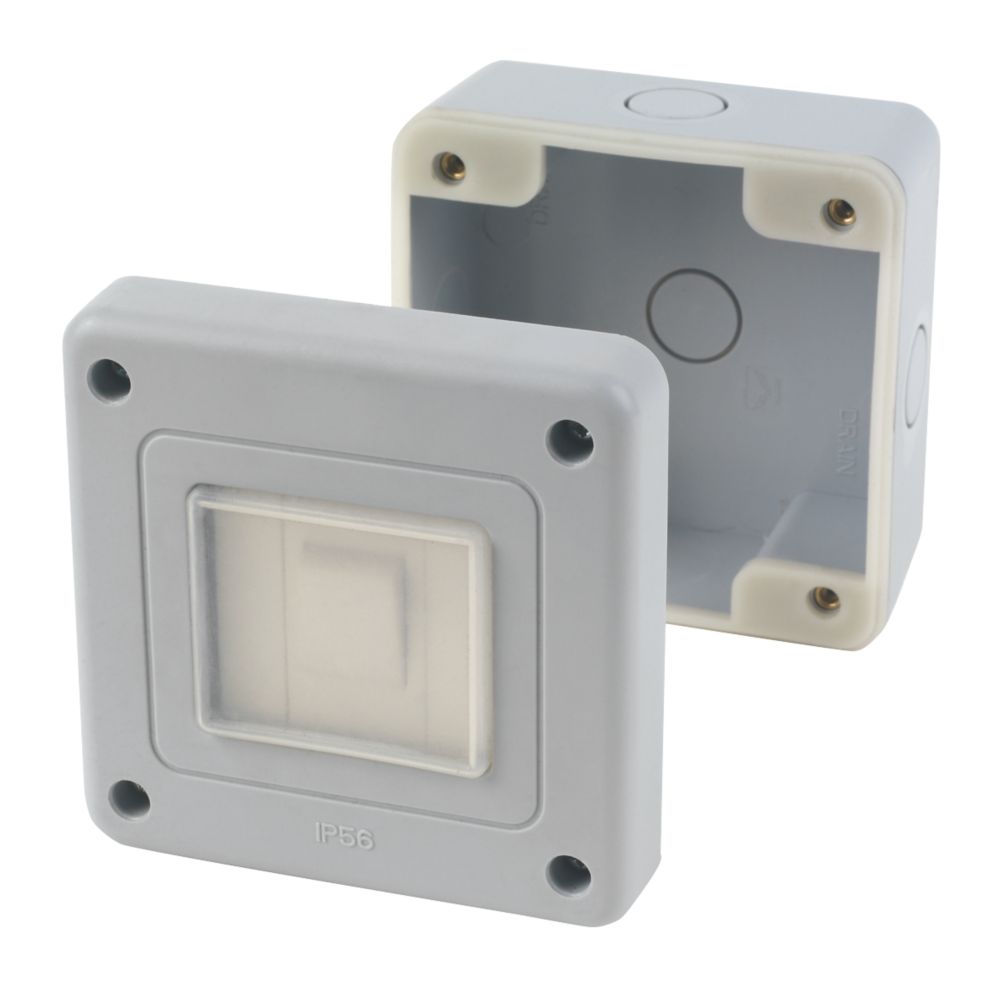 LAP IP66 10AX 1-Gang 2-Way Weatherproof Outdoor Switch