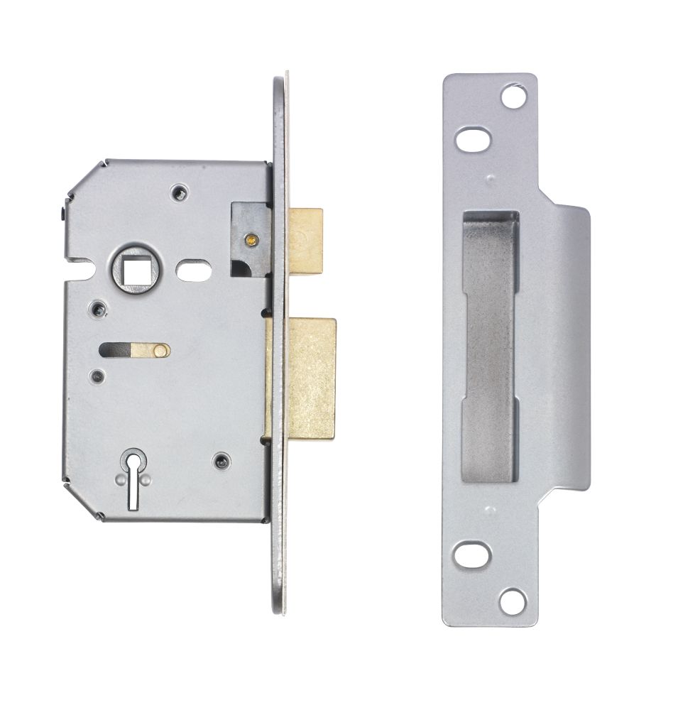 ERA 5 Lever Satin Nickel 5-Lever Mortice Sashlock 64mm Case - 44mm Backset