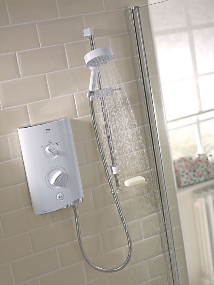 Mira Sport White / Chrome 9kW Thermostatic Electric Shower