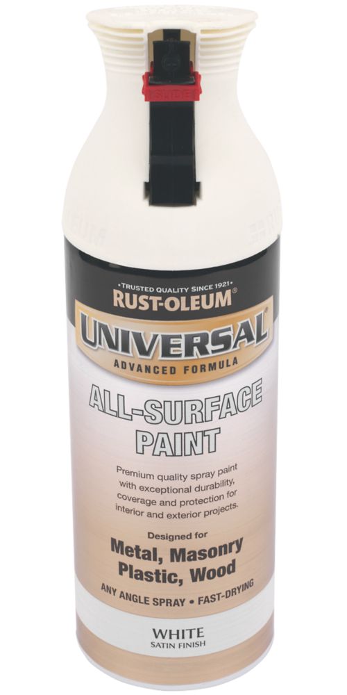 Rust-oleum Universal Spray Paint Satin White 400ml Reviews