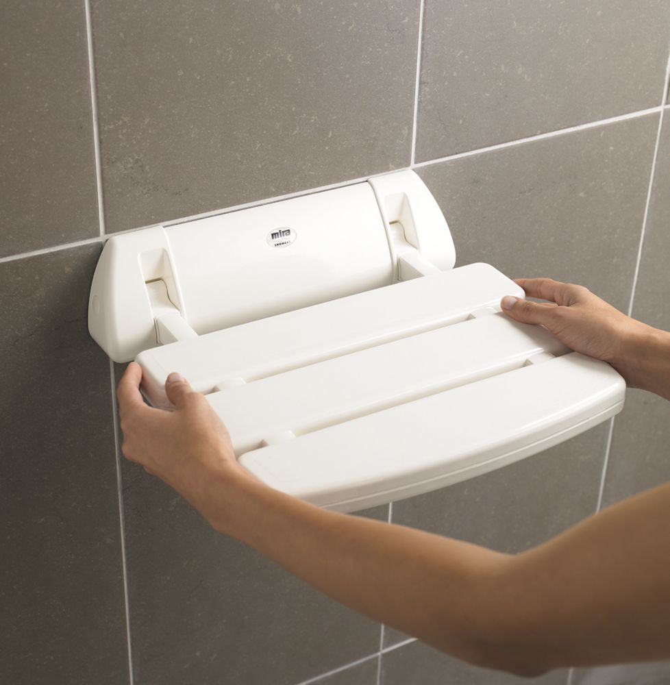 Mira Wall-Mounted Shower Seat White Reviews