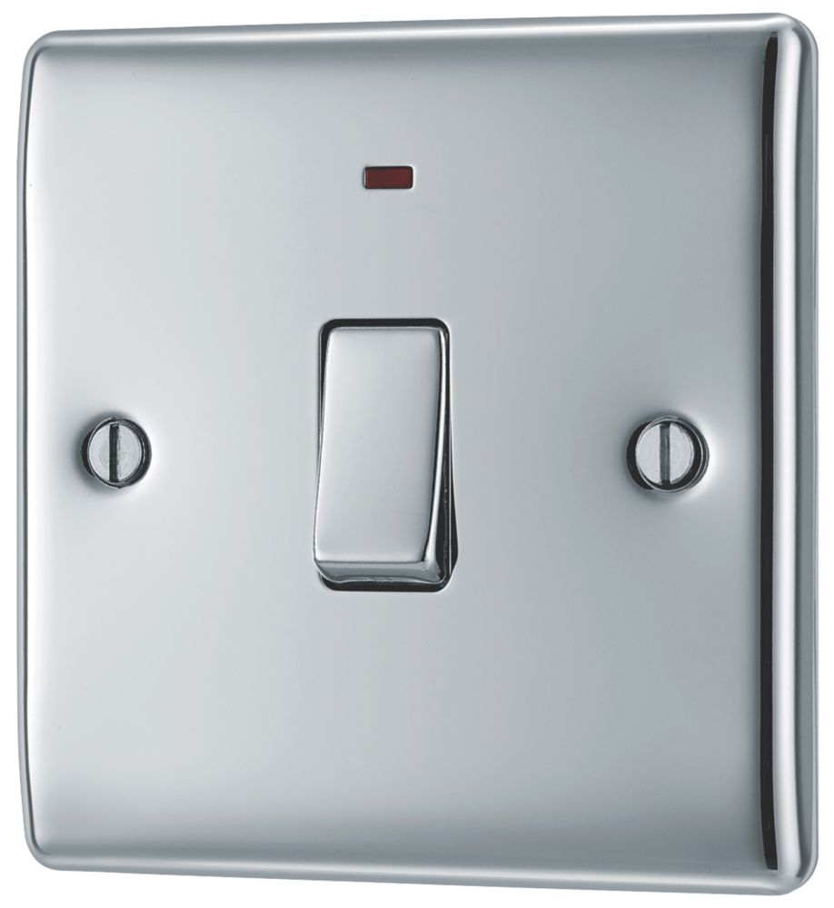 British General Nexus Metal 20A 1-Gang DP Control Switch Polished Chrome with LED Reviews