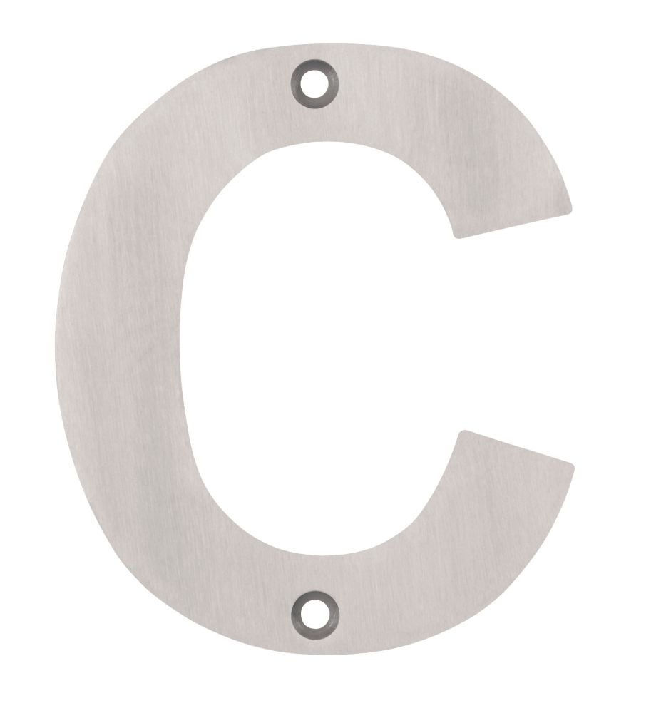 Eclipse Door Letter C Satin Stainless Steel 102mm Reviews