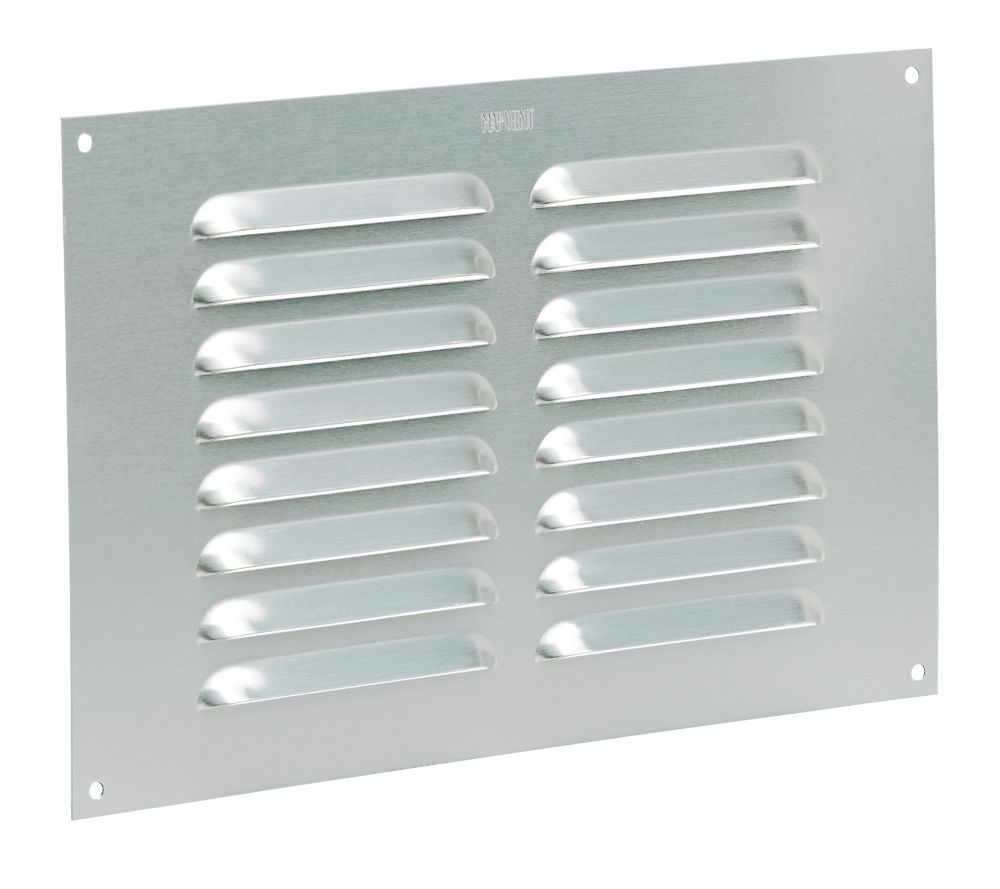 Map Vent Fixed Louvre Vent Silver 229 x 152mm Reviews