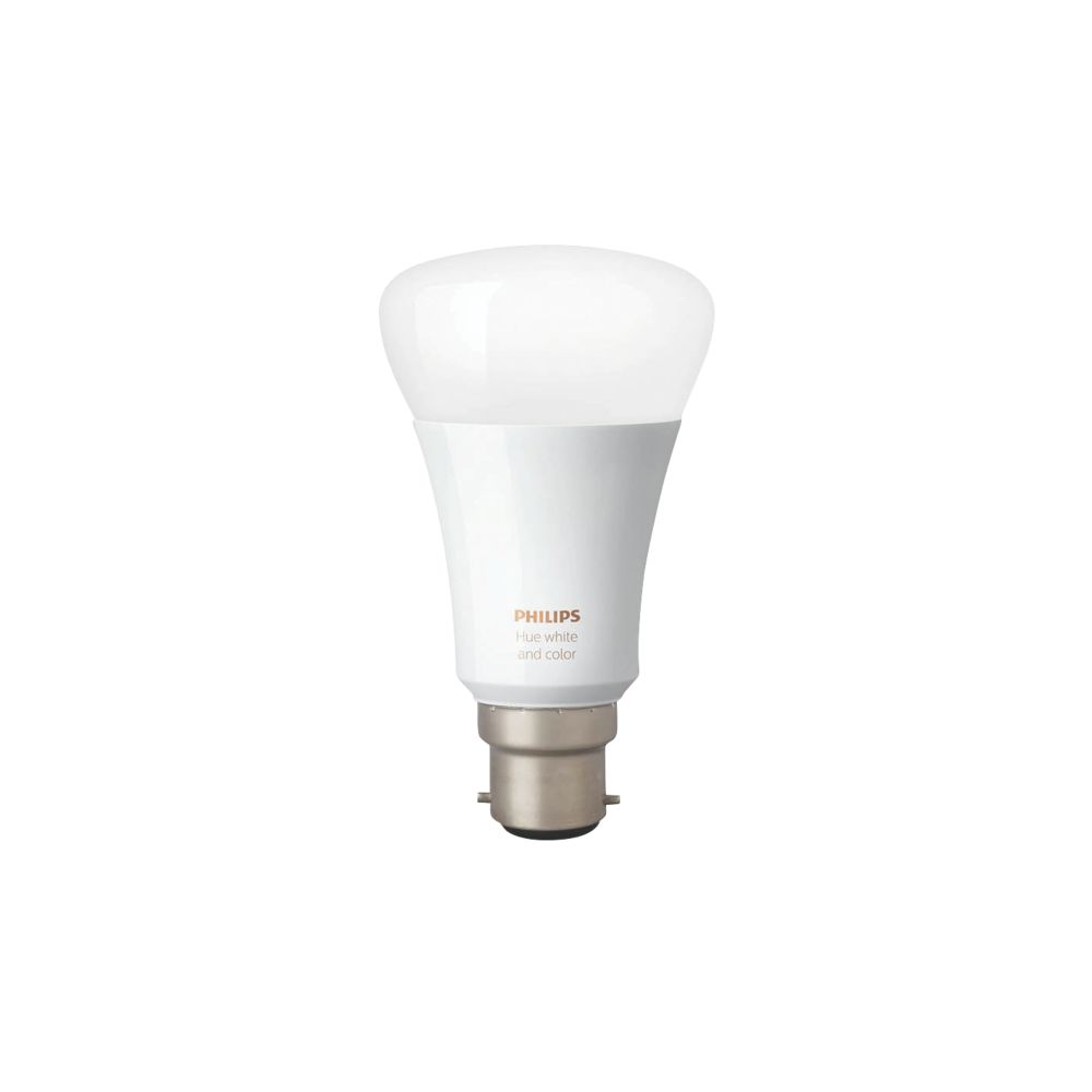 Philips Hue White & Colour Ambience LED GLS BC Smart Light Bulb Colour-Changing 10W 806Lm