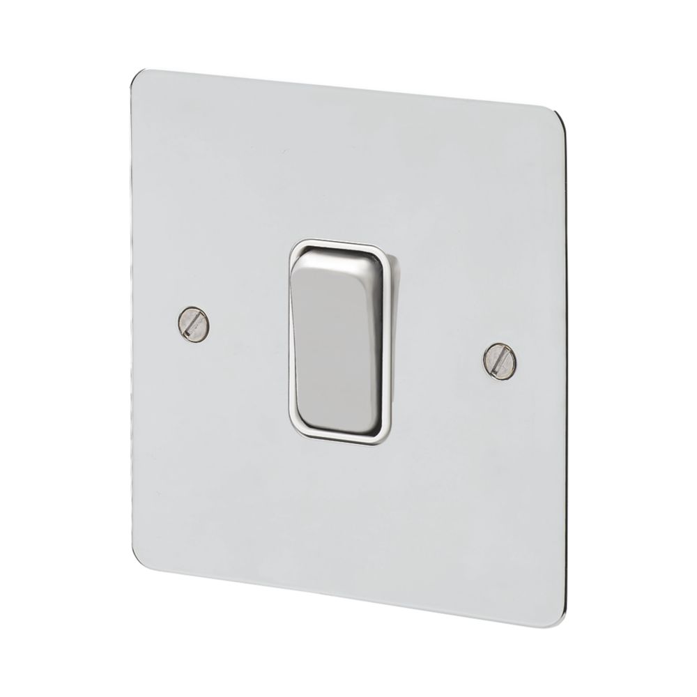 MK Edge 20AX 1-Gang 2-Way Switch Polished Chrome with White Inserts Reviews