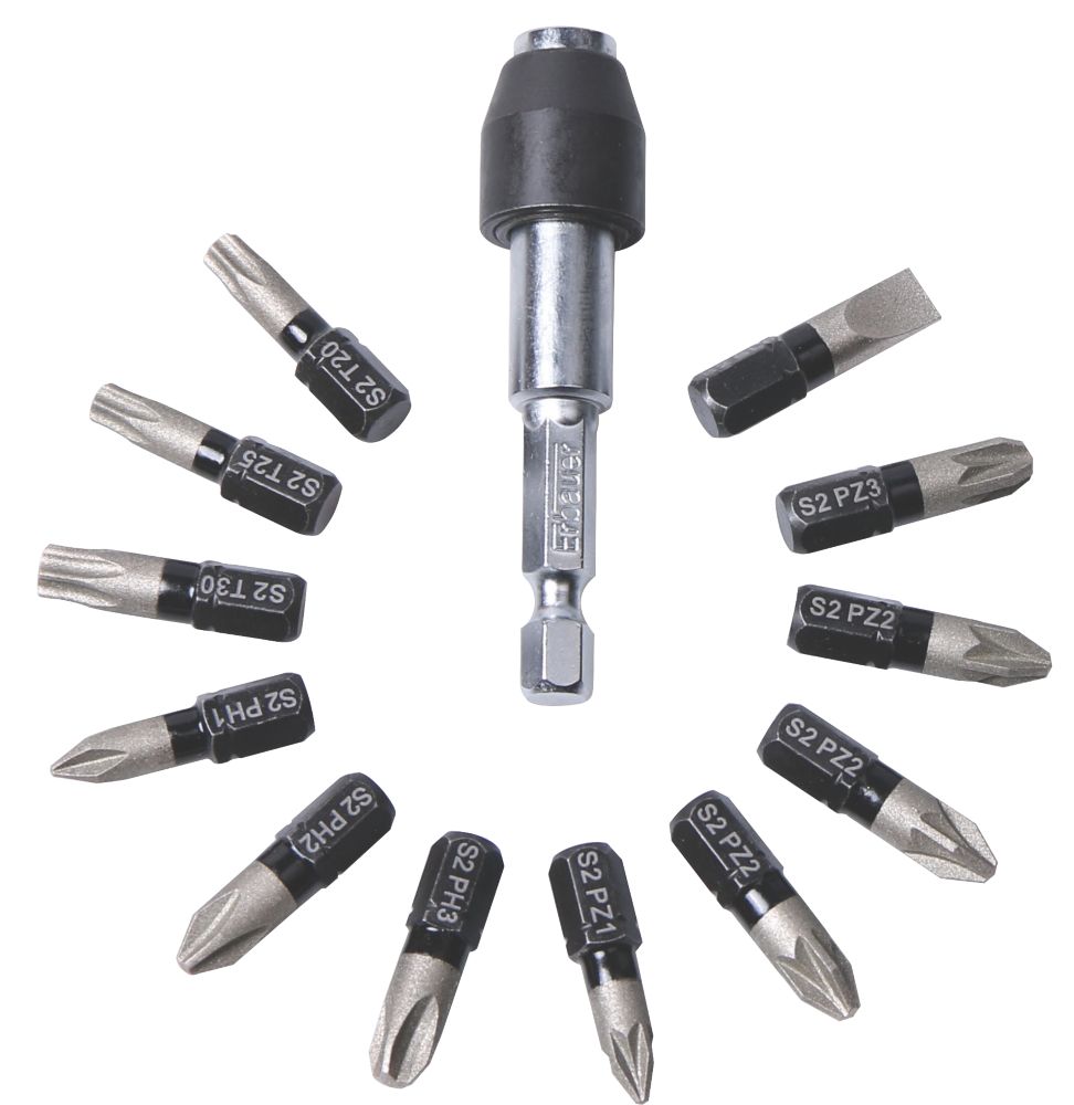 Erbauer Diamond Impact Screwdriver Bit Mixed x 25mm 13 Pieces Reviews