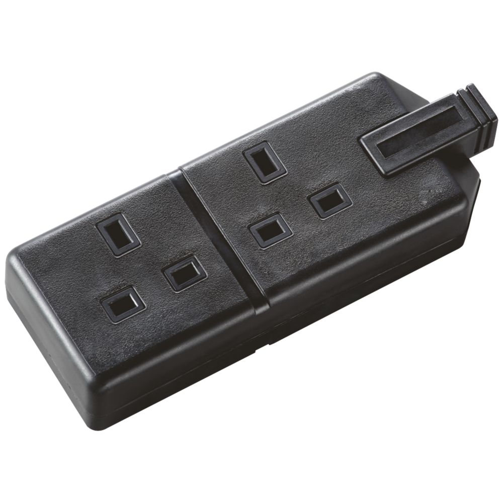 Masterplug 13A 2-Gang Rewireable Socket Black Reviews