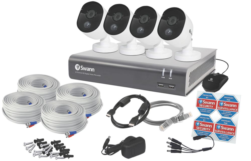 Swann SWDVK-845804V-EU 8-Channel 1080p CCTV DVR Kit & 4 Cameras Reviews