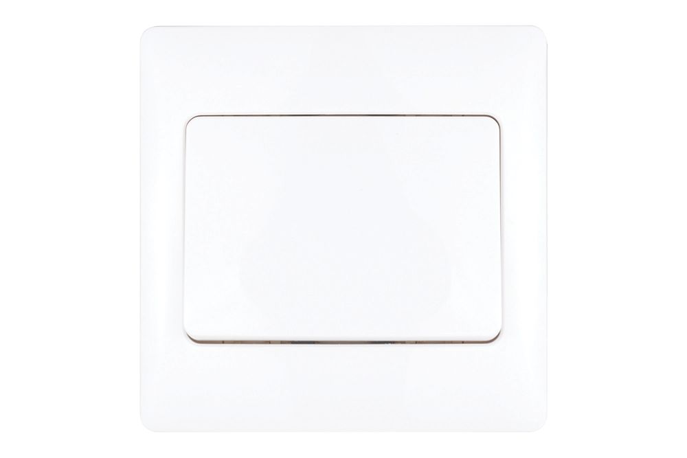 Schneider Electric Ultimate Slimline 10AX 1-Gang 2-Way Light Switch White with White Inserts