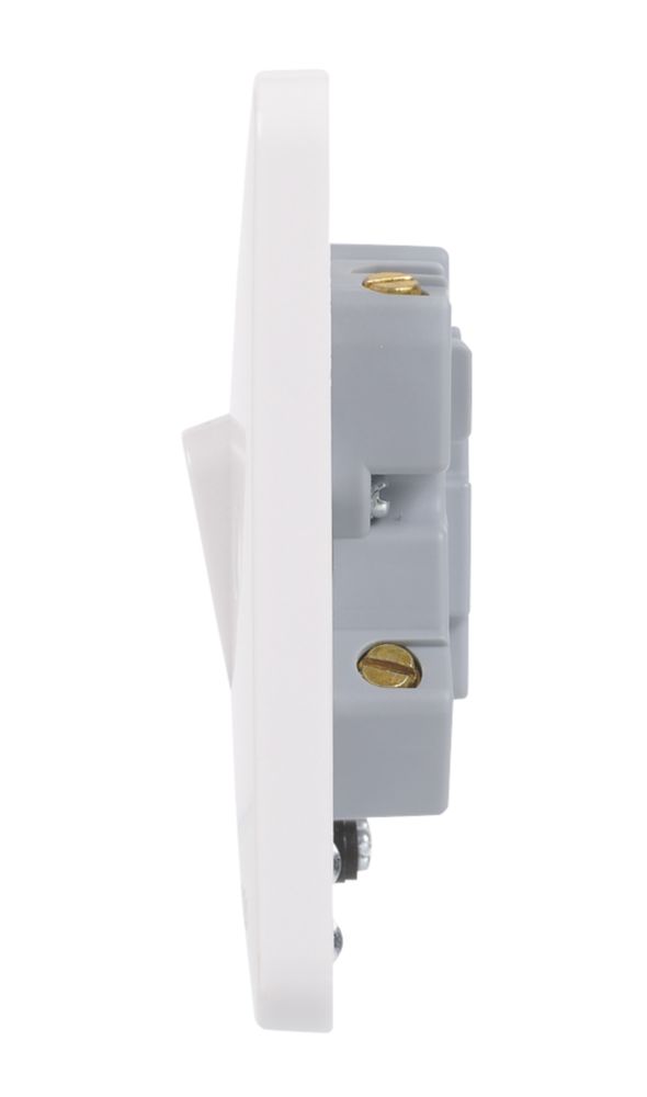 Schneider Electric Lisse 13A Switched Fused Spur White with Colour-Matched Inserts