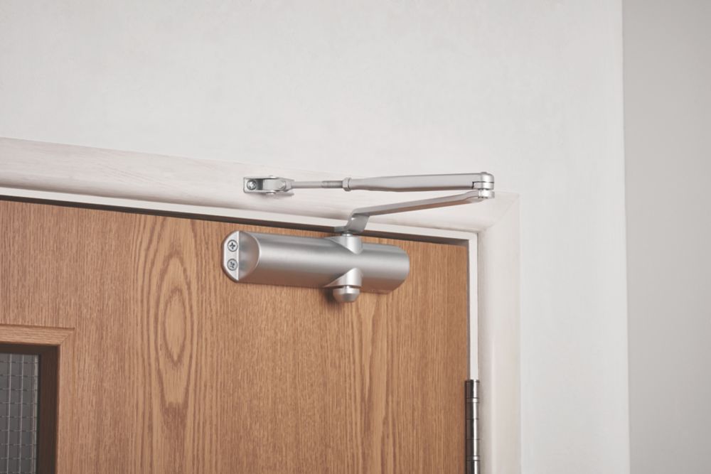 Smith & Locke 83 Series Overhead Door Closer Silver