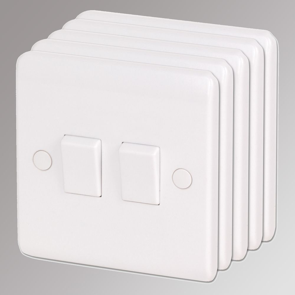 LAP 10AX 2-Gang 2-Way Light Switch White 5 Pack Reviews