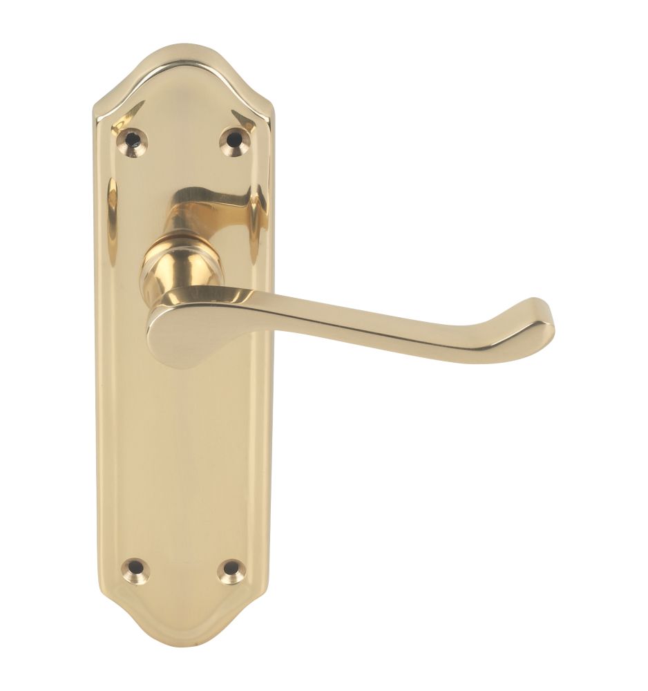 Smith & Locke Sherborne Latch LoB Latch Door Handles Pair Polished Brass Reviews