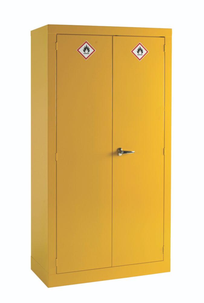 Hazardous Substance Cabinet Yellow 915 X 457 X 1830mm Hazardous