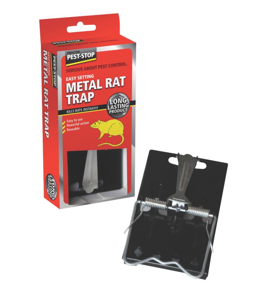 Pest-Stop Easy-Setting Metal Rat Traps 2 Pack