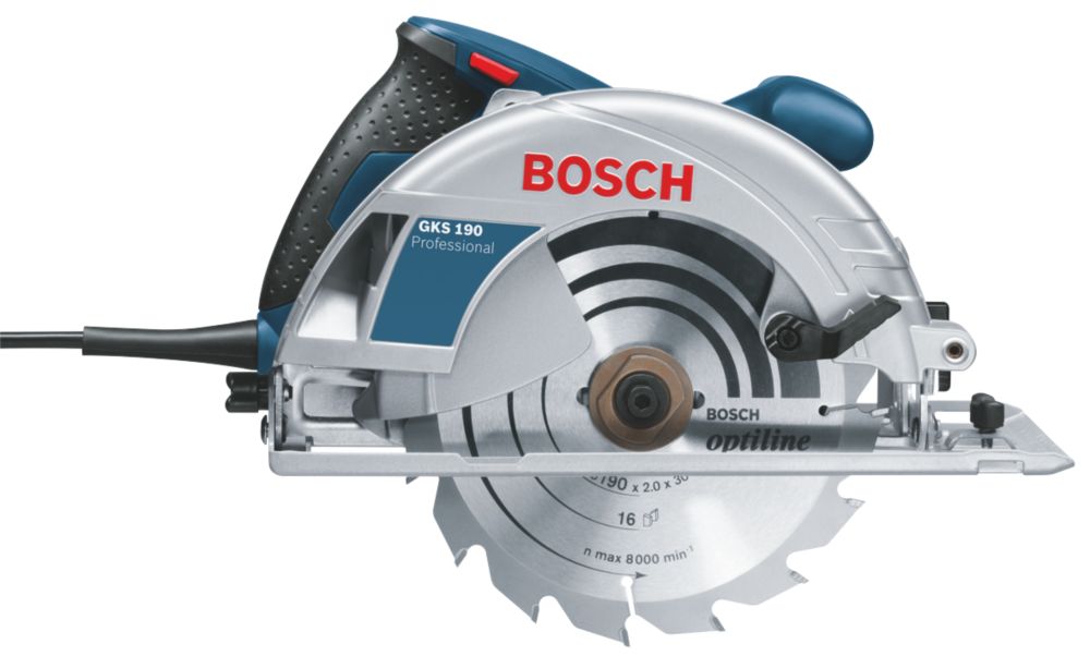 Bosch Gks 190 1400w 190mm Electric Professional Circular Saw 240v Circular Saws Screwfix Com