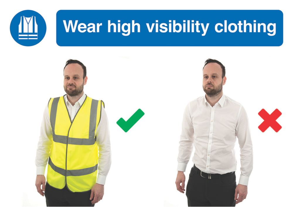 ''Wear High Visibility Clothing'' Sign 420 x 594mm Reviews