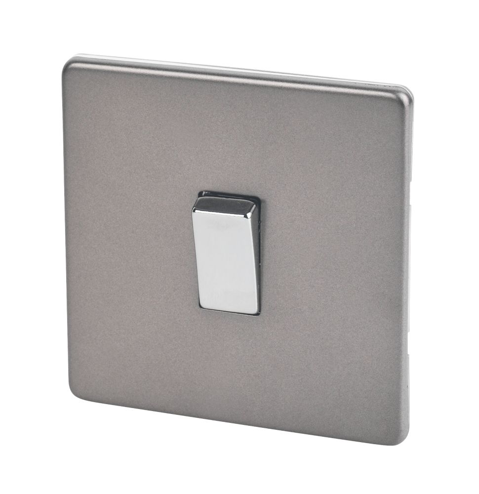 Varilight 10AX 1-Gang Intermediate Switch Slate Grey with Colour-Matched Inserts Reviews