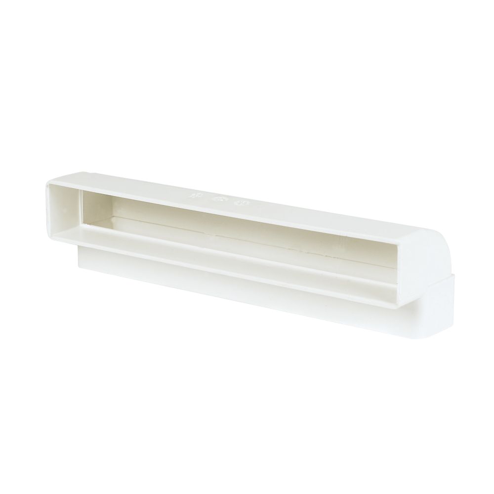 Manrose Rectangular Flat Channel Vertical 90° Bend White 225mm Reviews