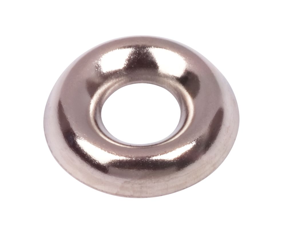 Screw Cups 8ga Nickel-Plated Carbon Steel 200 Pack | Screw Caps & Cups |  Screwfix.com