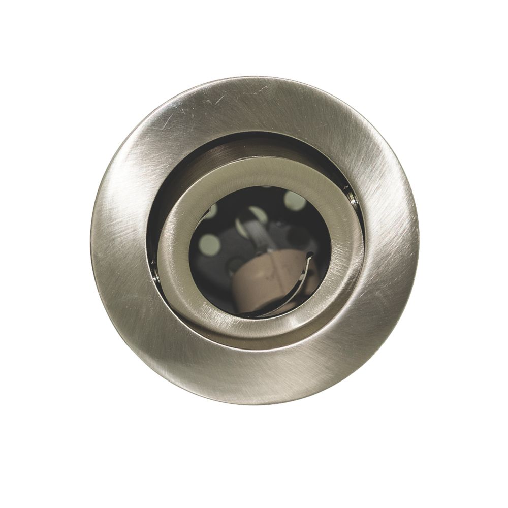 LAP Adjustable Fire Rated Downlight Brushed Steel 230-240V