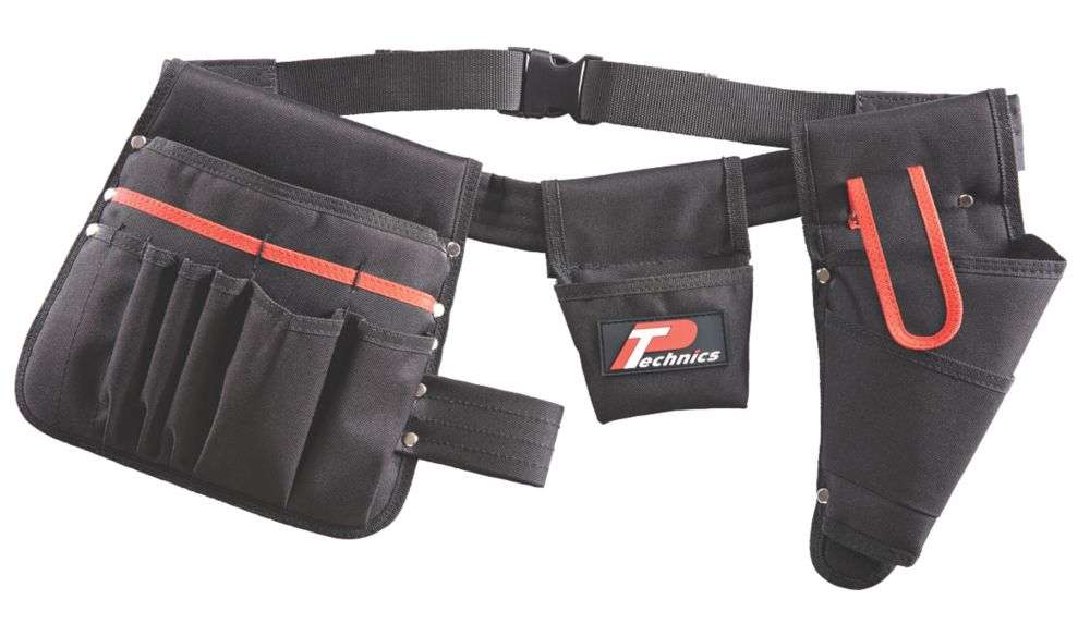 P Technics Tool Belt with Drill Holster and Pouches 35-47