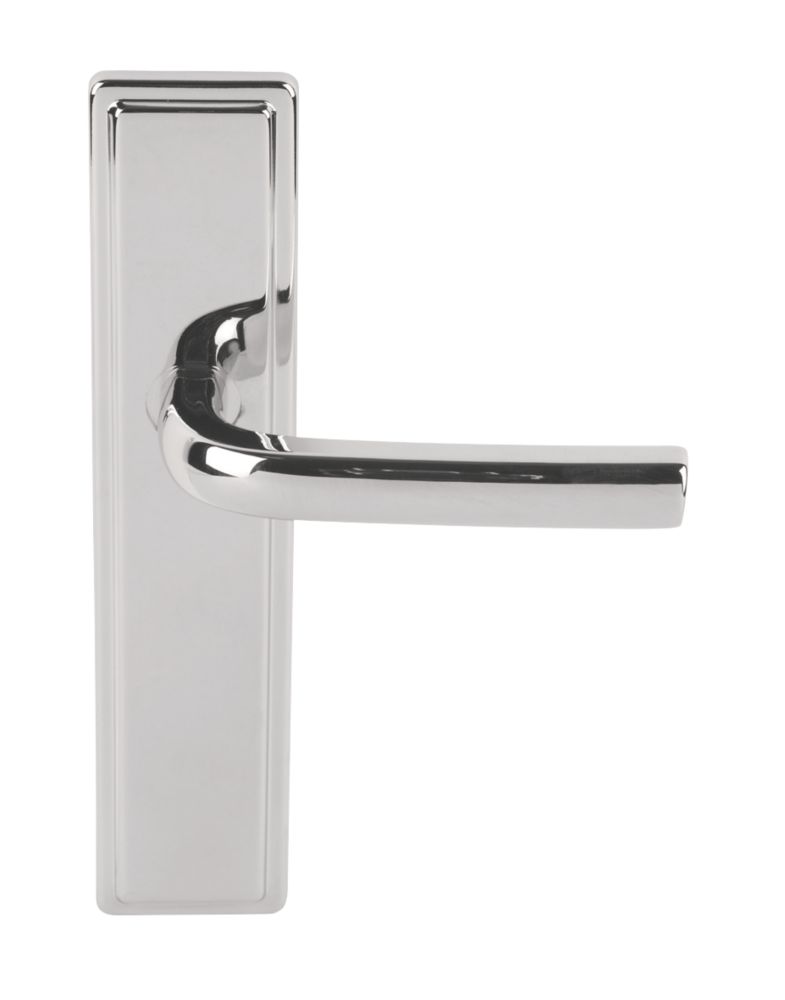 Urfic Westminster Latch Latch Door Handles Pair Polished Nickel Reviews