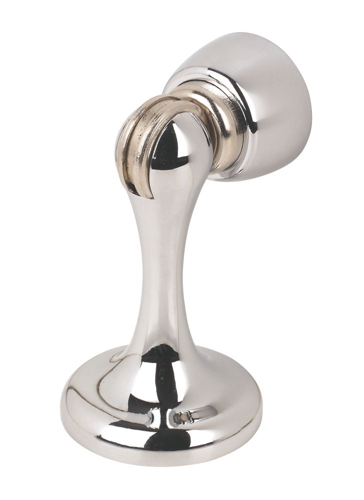 Magnetic Door Holder Polished Chrome Door Stops Screwfix Com