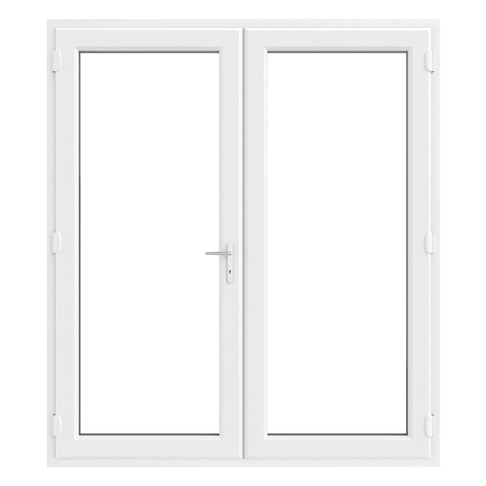 Crystal White Upvc French Door Set 2090 X 1790mm Doors Screwfix Com