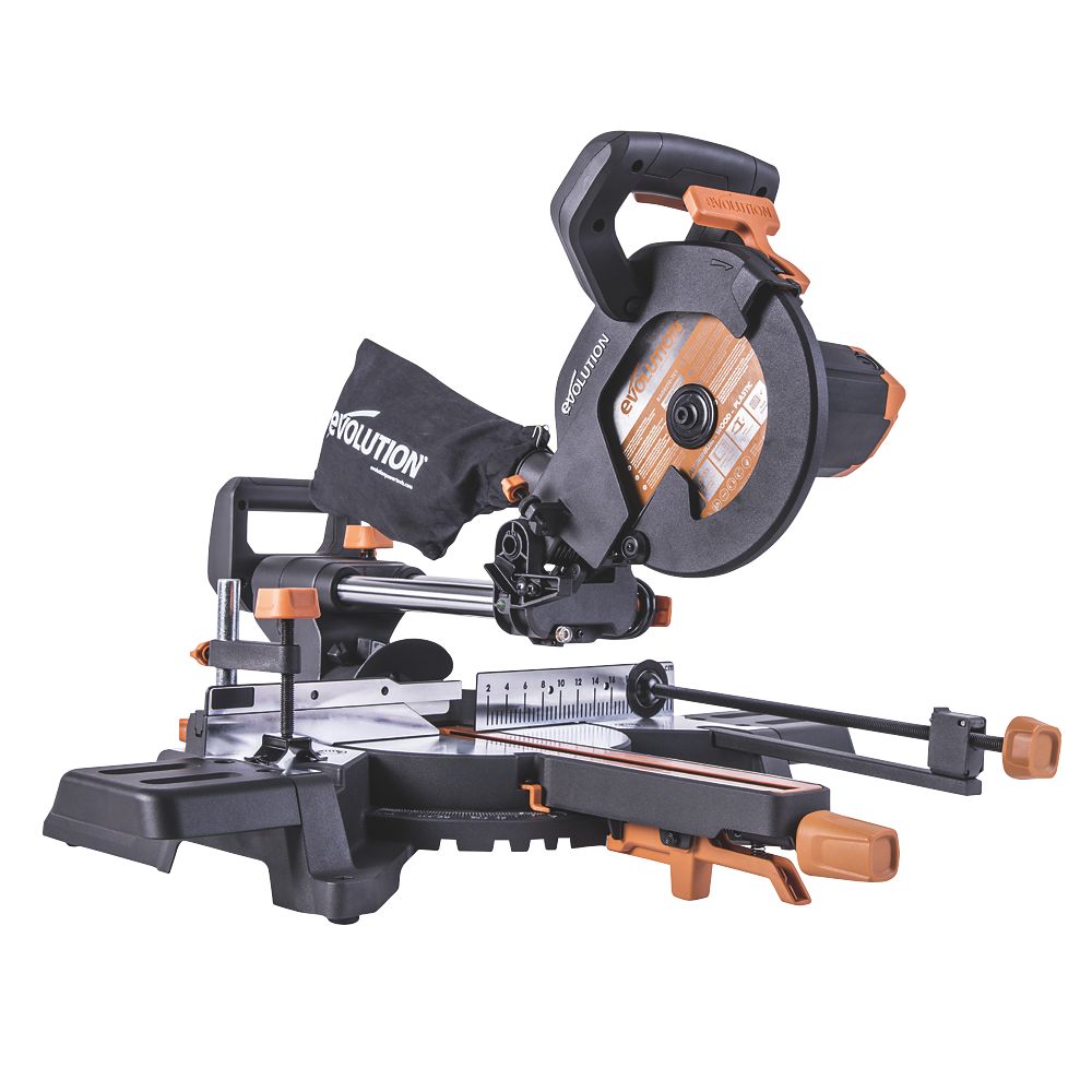 Evolution R210SMS-300+ 210mm Electric Single-Bevel Sliding High Capacity Multi-Material Mitre Saw 110V Reviews