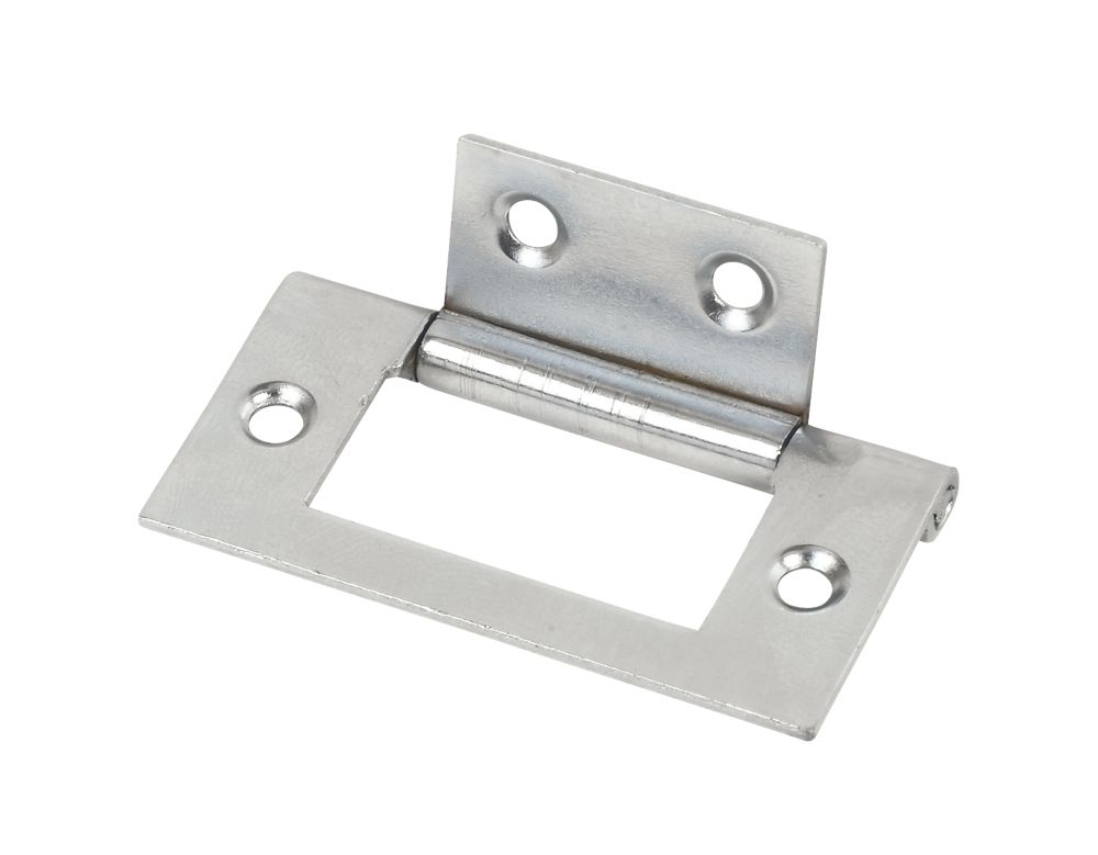 Polished Chrome Flush Hinge 51 x 25mm 2 Pack Reviews