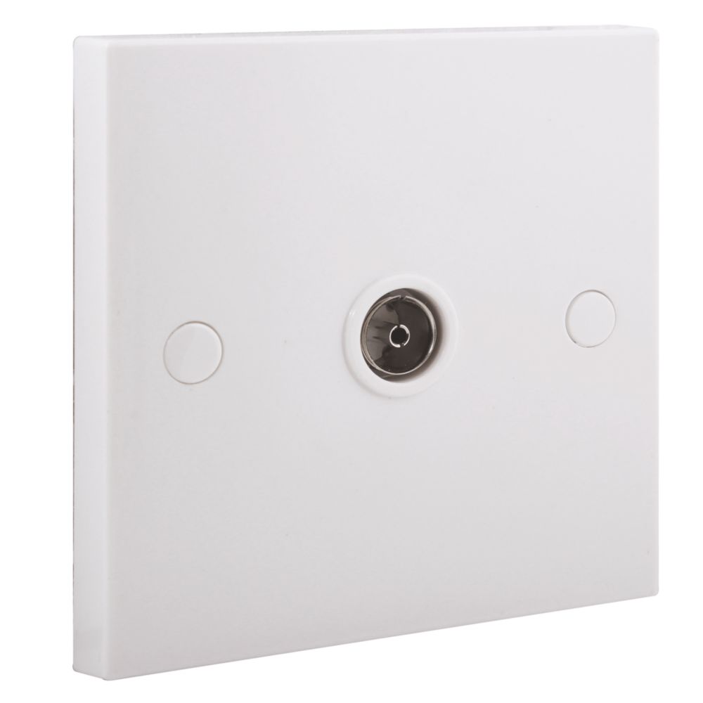 British General 900 Series Female Coaxial TV Socket White