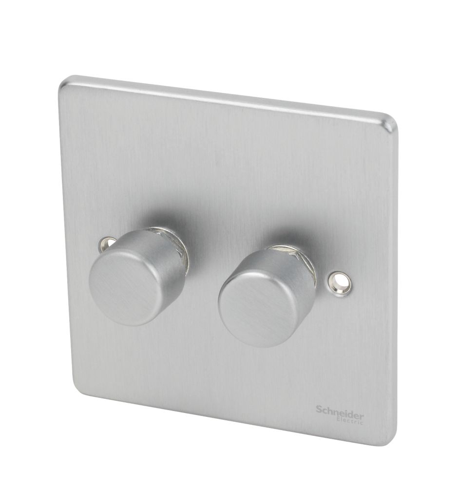 Schneider Electric Ultimate Low Profile 2-Gang 2-Way Dimmer Switch Brushed Chrome Reviews