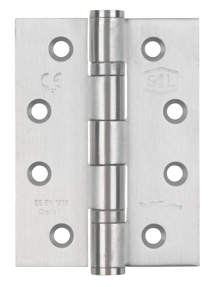 Smith & Locke Grade 11 Fire Door Ball Bearing Hinges Fire Rated 102 x 76mm 3 Pack Reviews