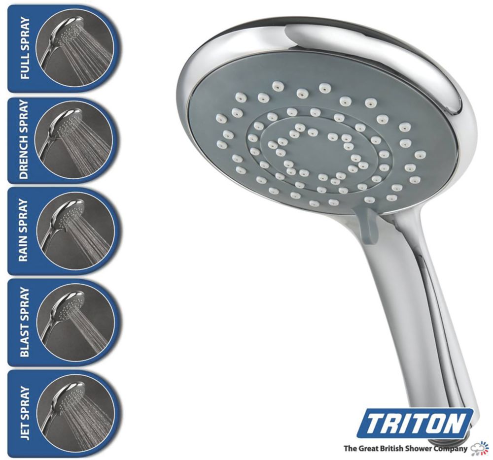 Triton Adam Shower Kit Modern Design Chrome