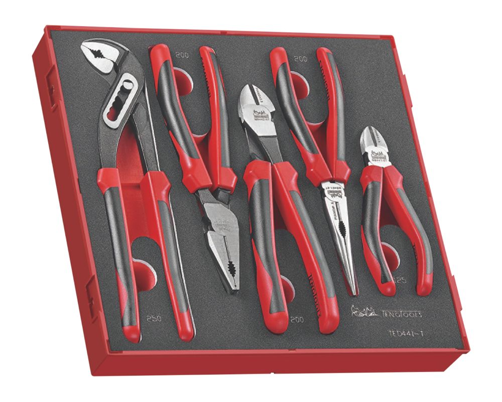 Teng Tools Pliers Set 5 Pieces