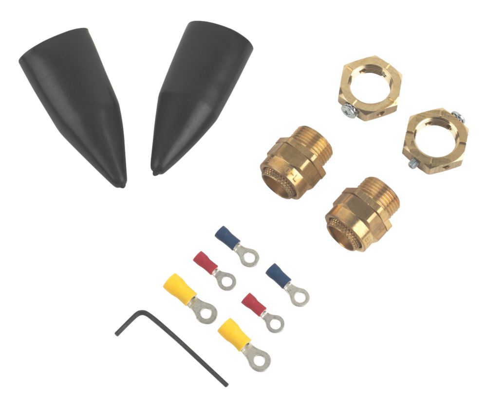 Tauras Internal Brass 20 Gland Kit with Earthing Nut 2 Pack Reviews