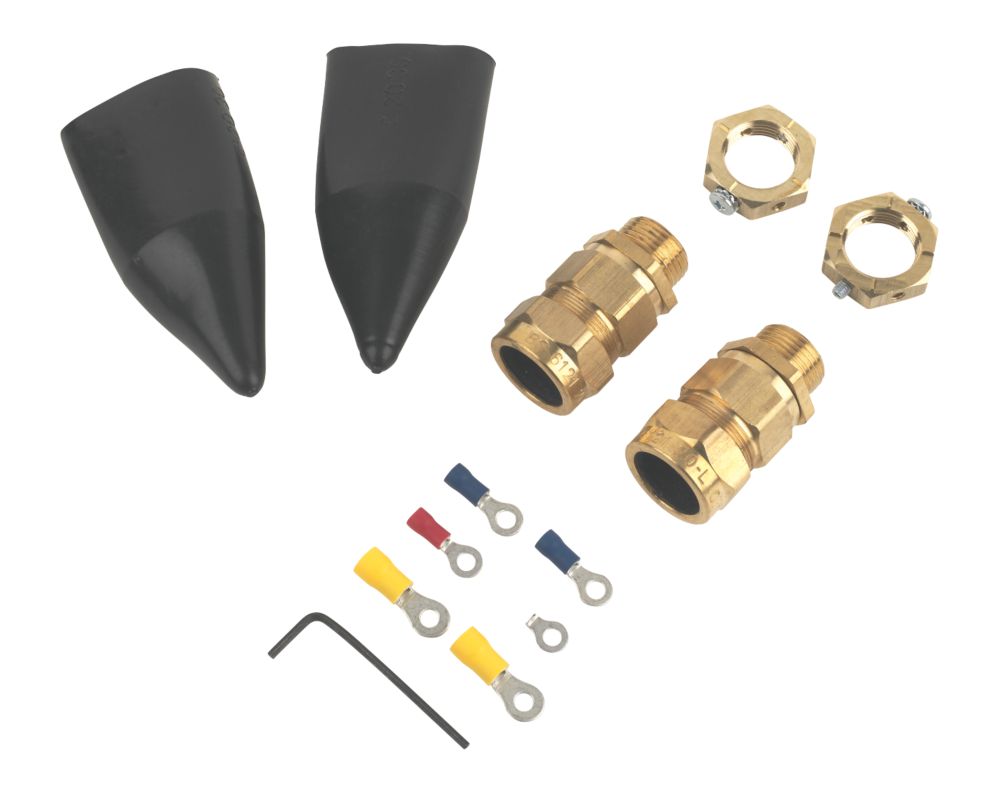 Tauras External Brass 20 Gland Kit with Earthing Nut 2 Pack Reviews