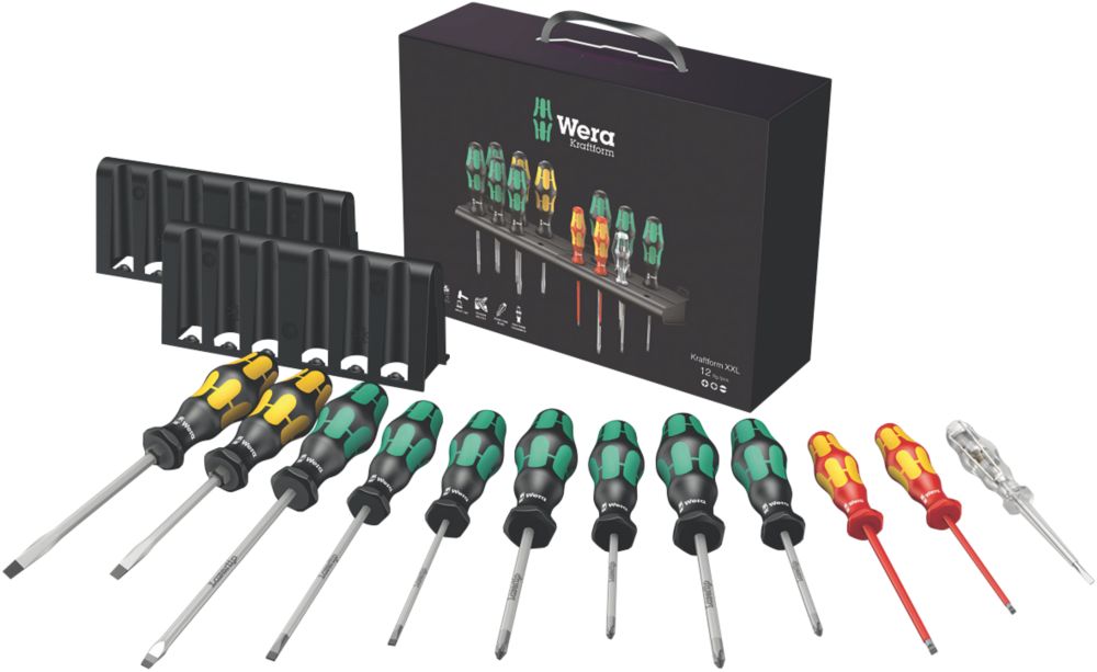 Wera Kraftform Plus Mixed Screwdriver Set 12 Pieces