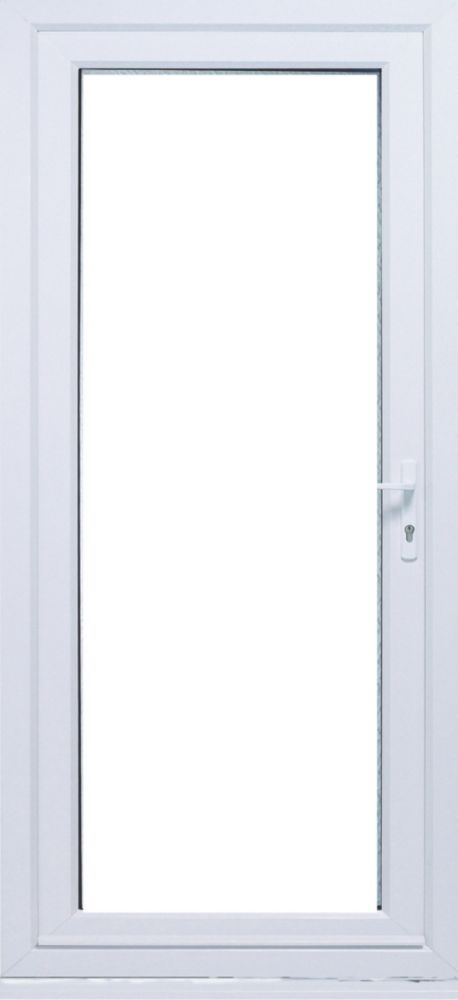 Euramax Patt10 Glazed White Back Door Clear Glass 840 X 2085mm