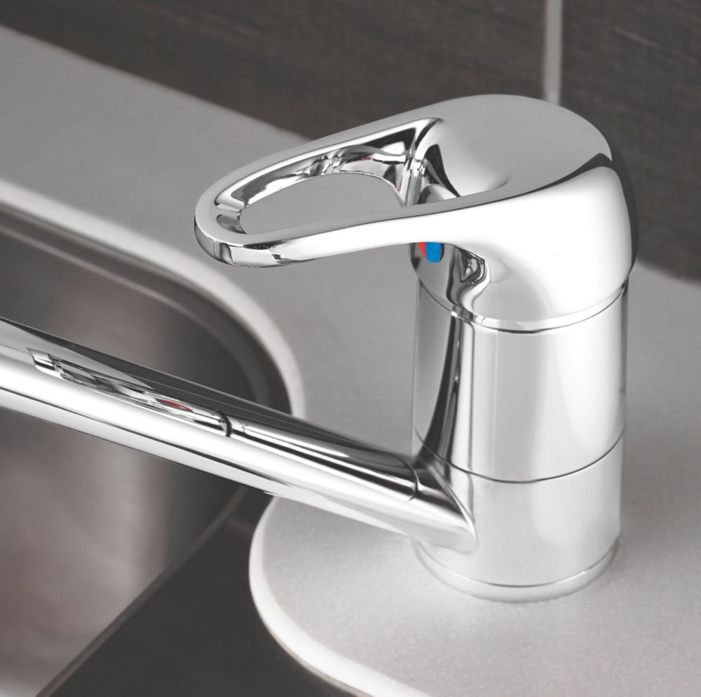 Swirl Loop Single-Lever Mono Mixer Kitchen Tap Chrome