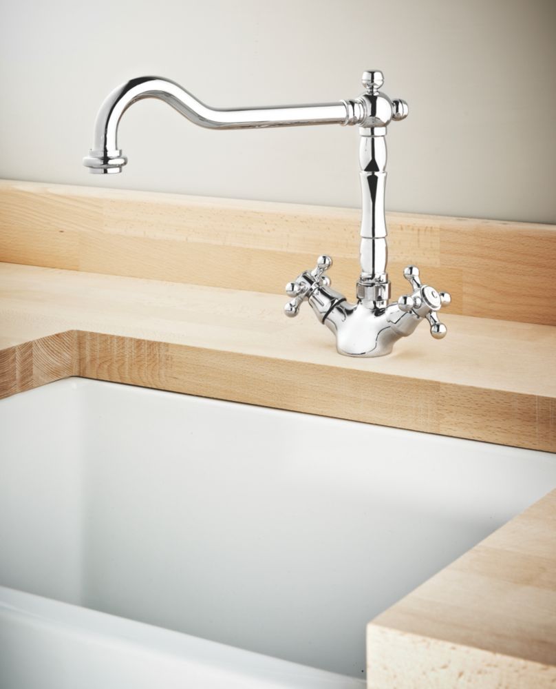 Swirl Fiore Mono Mixer Kitchen Tap Chrome