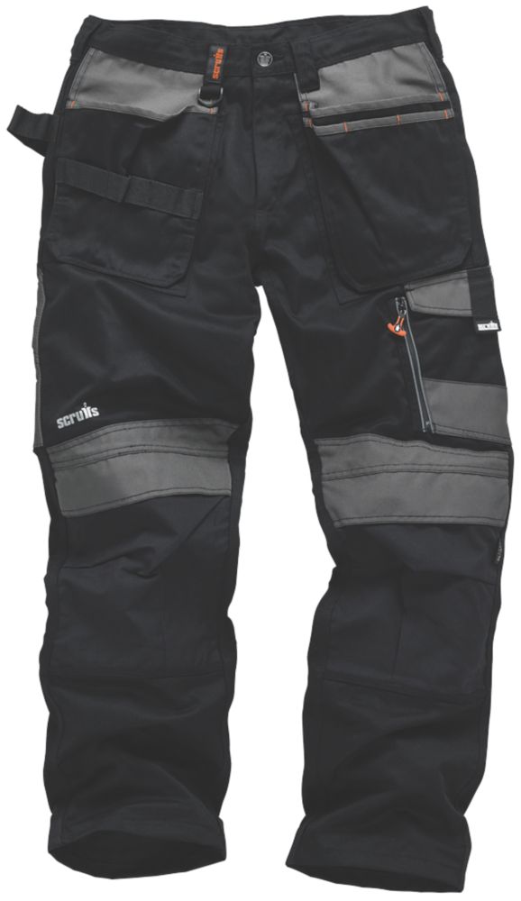 Scruffs 3D Trade Trousers Black / Grey 30