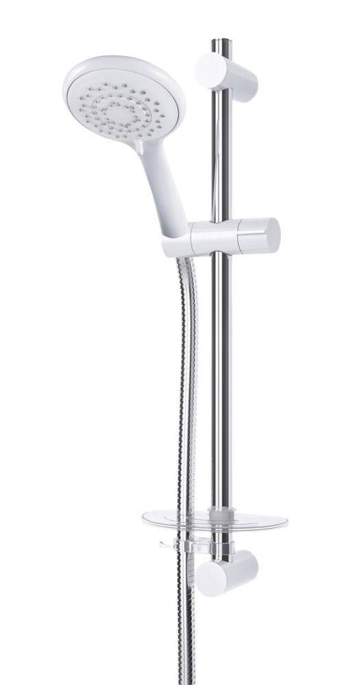 Triton Adam Shower Kit Modern Design White / Chrome Reviews